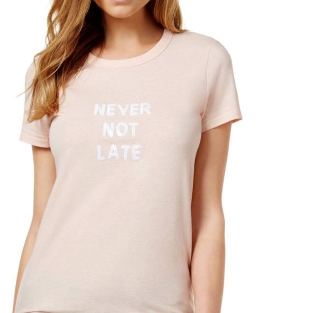 Now & Drape Sequined Graphic T-Shirt